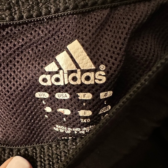 ADIDAS Retro 2010 Men’s Black Large Ankle Zip Windbreaker Pants Three Stripes - Picture 9 of 16